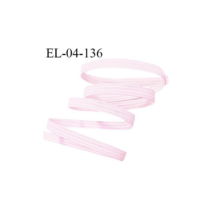 Elastique 4 mm spécial lingerie et couture couleur rose pâle élastique fin et très souple prix au mètre