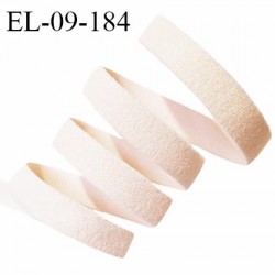 Elastique lingerie 9 mm haut de gamme couleur beige rosé largeur 9 mm allongement +160% prix au mètre