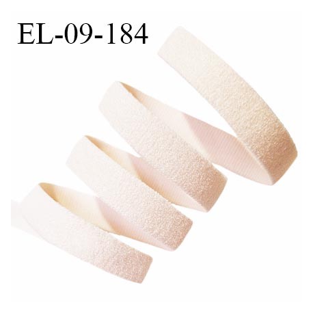 Elastique lingerie 9 mm haut de gamme couleur beige rosé largeur 9 mm allongement +160% prix au mètre