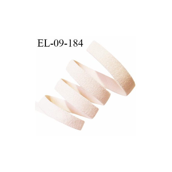 Elastique lingerie 9 mm haut de gamme couleur beige rosé largeur 9 mm allongement +160% prix au mètre