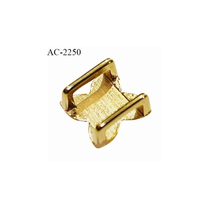 Accessoire décor ornement lingerie et autres en métal couleur or largeur 9 mm rix à l'unité