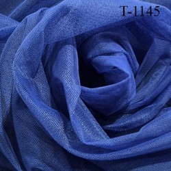 Marquisette tulle spécial lingerie haut de gamme 100% polyamide couleur bleu tirant lavande largeur 150 cm prix pour 10 cm