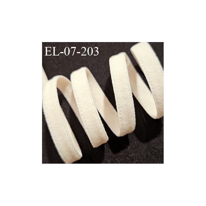 Elastique lingerie 7 mm haut de gamme élastique souple doux au toucher style velours couleur rose pâle prix au mètre