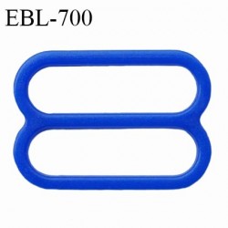 Réglette 19 mm de réglage de bretelle pour soutien gorge et maillot de bain en pvc bleu largeur intérieure 19 mm prix à l'unité