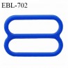 Réglette 17 mm de réglage de bretelle pour soutien gorge et maillot de bain en pvc bleu largeur intérieure 17 mm prix à l'unité