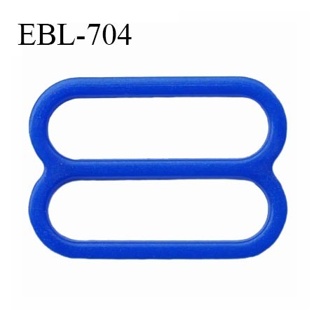 Réglette 15 mm de réglage de bretelle pour soutien gorge et maillot de bain en pvc bleu largeur intérieure 15 mm prix à l'unité