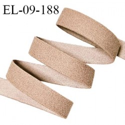 Elastique lingerie 9 mm haut de gamme couleur chair foncé largeur 9 mm allongement +160% prix au mètre