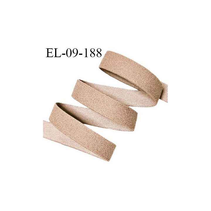 Elastique lingerie 9 mm haut de gamme couleur chair foncé largeur 9 mm allongement +160% prix au mètre
