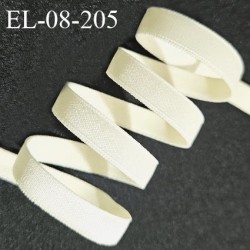 Elastique lingerie 8 mm haut de gamme couleur ivoire brillant brillant largeur 10 mm allongement +60% prix au mètre