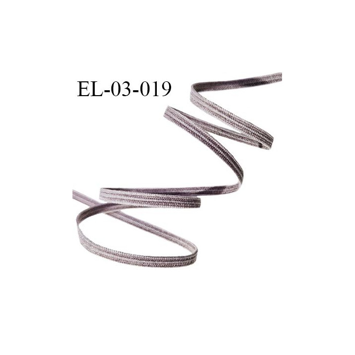 Elastique 3 mm spécial lingerie et couture couleur marron glacé largeur 3 mm allongement +220% prix au mètre