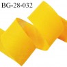 Biais à plat 28 mm à plier en polycoton couleur jaune largeur 28 mm prix au mètre