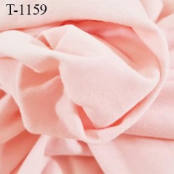 Tissu coton jersey spécial lingerie fond de culotte rose  largeur 140 cm poids m2 135 gr  prix 10 cm de long par 140 cm