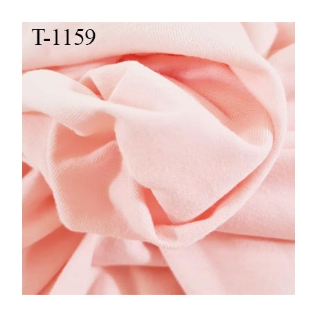 Tissu coton jersey spécial lingerie fond de culotte rose largeur 140 cm poids m2 135 gr prix 10 cm de long par 140 cm