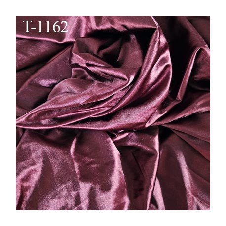 Tissu lycra elasthanne satin brillant bordeaux très haut de gamme largeur 175 cm prix pour 10 cm de long et 175 cm de large