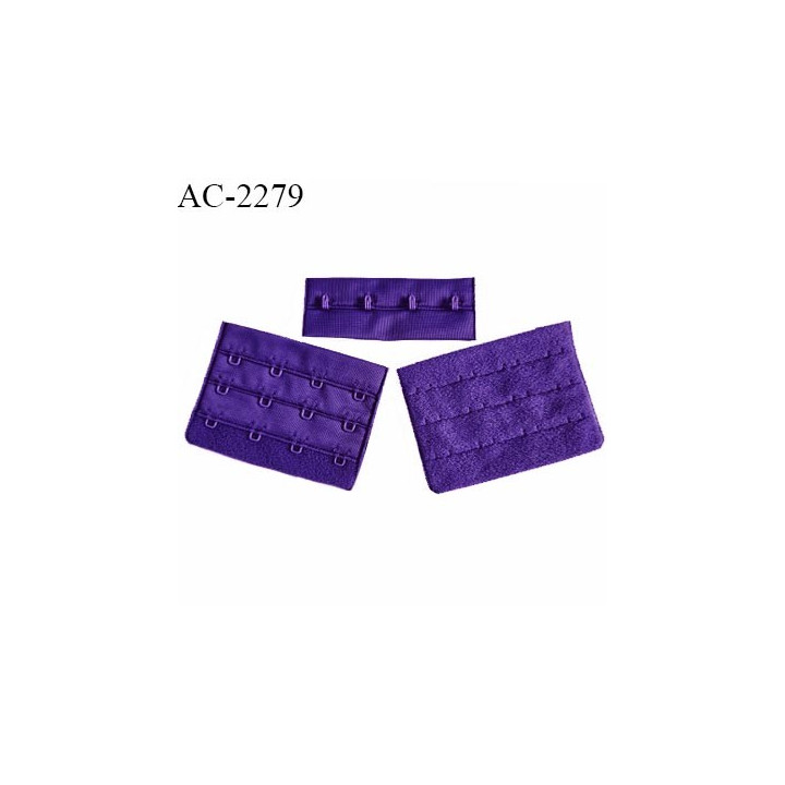 Agrafe 76 mm attache SG haut de gamme couleur violet 3 rangées 4 crochets largeur 76 mm hauteur 57 mm prix à la pièce