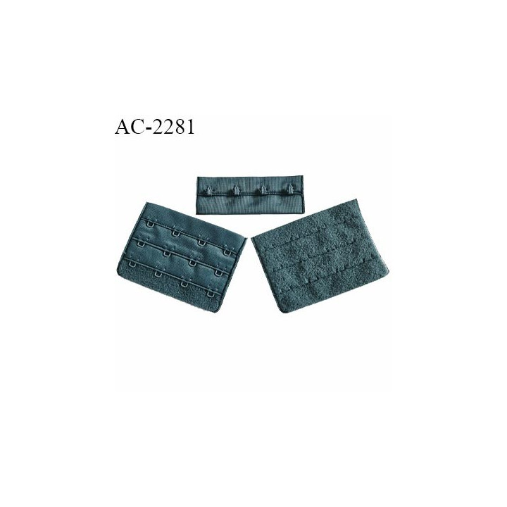 Agrafe 76 mm attache SG haut de gamme couleur vert cyprès 3 rangées 4 crochets largeur 76 mm hauteur 57 mm prix à la pièce