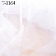 Marquisette tulle spécial lingerie haut de gamme 100% polyamide couleur blanc largeur 150 cm prix pour 10 cm