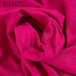 Tissu coton jersey spécial lingerie fond de culotte fuschia largeur 140 cm poids m2 135 gr  prix 10 cm de long par 140 cm