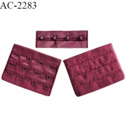 Agrafe 76 mm attache SG haut de gamme couleur bordeaux ou grenat 3 rangées 4 crochets prix à la pièce