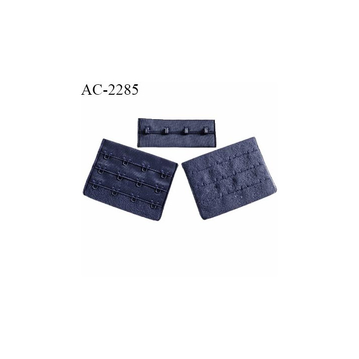 Agrafe 76 mm attache SG haut de gamme couleur bleu marine 3 rangées 4 crochets largeur 76 mm hauteur 57 mm prix à la pièce
