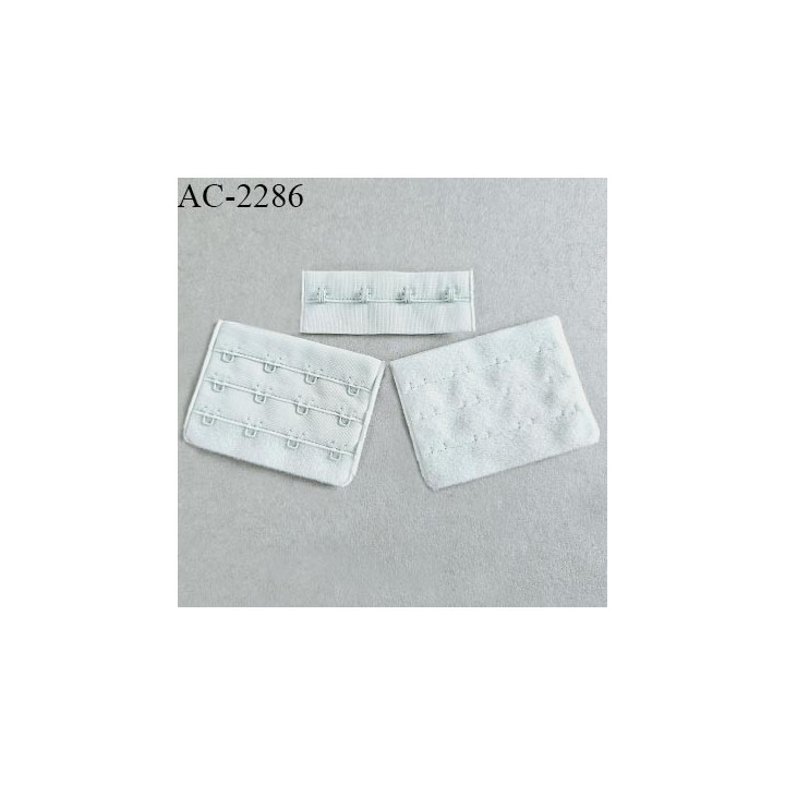 Agrafe 76 mm attache SG haut de gamme couleur vert amande clair 3 rangées 4 crochets largeur 76 mm hauteur 57 mm prix à la pièce