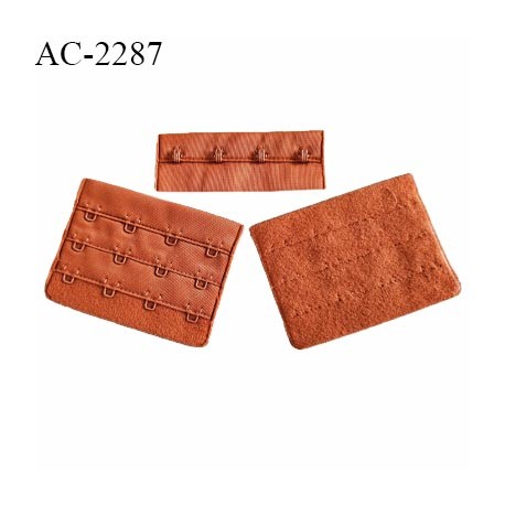 Agrafe 76 mm attache SG haut de gamme couleur orange 3 rangées 4 crochets largeur 76 mm hauteur 57 mm prix à la pièce