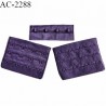 Agrafe 76 mm attache SG haut de gamme couleur violet myrtille 3 rangées 4 crochets largeur 76 mm hauteur 57 mm prix à la pièce