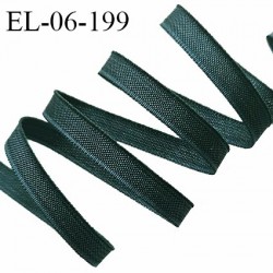 Elastique 6 mm fin spécial lingerie polyamide élasthanne couleur vert cyprès fabriqué en France prix au mètre