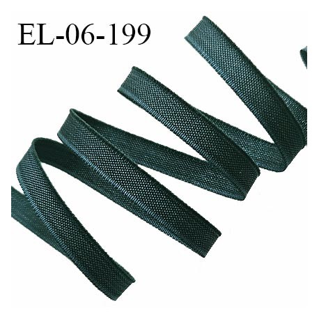 Elastique 6 mm fin spécial lingerie polyamide élasthanne couleur vert cyprès fabriqué en France prix au mètre