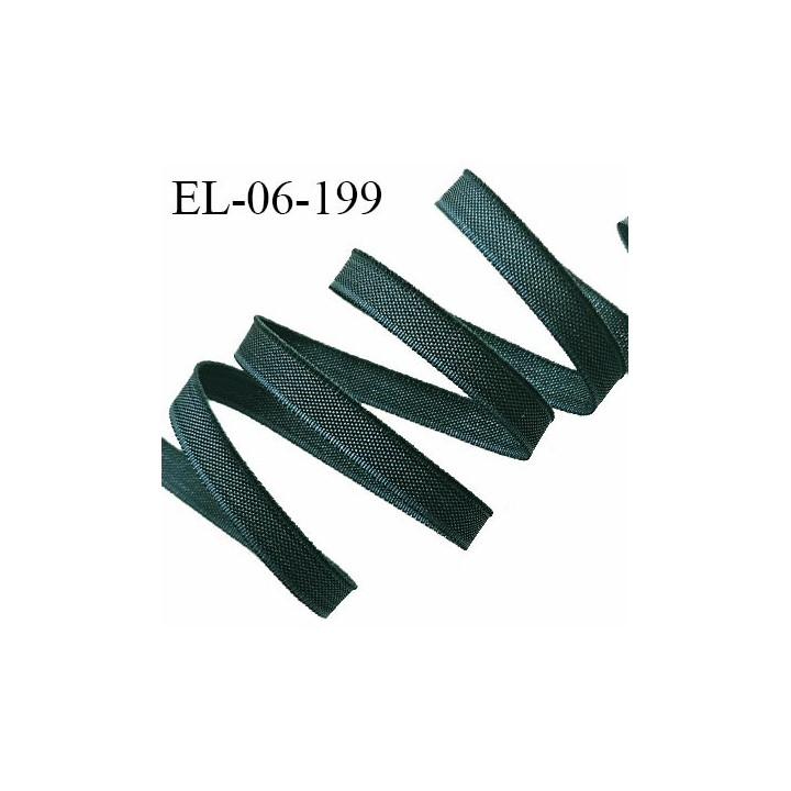 Elastique 6 mm fin spécial lingerie polyamide élasthanne couleur vert cyprès fabriqué en France prix au mètre