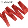 Elastique 6 mm fin spécial lingerie polyamide élasthanne couleur rouge fabriqué en France prix au mètre