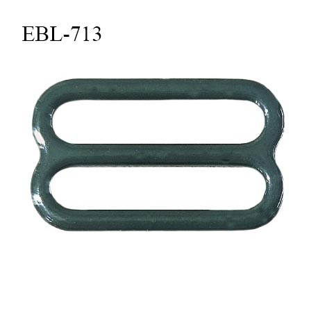 Réglette 24 mm de réglage de bretelle pour soutien gorge et maillot de bain en métal thermolaqué couleur vert prix à l'unité
