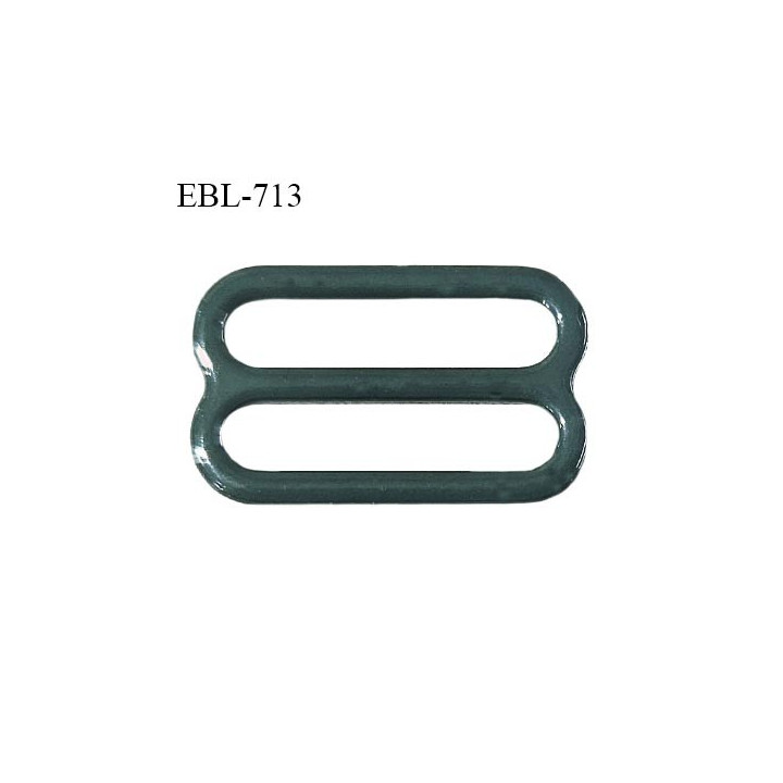 Réglette 24 mm de réglage de bretelle pour soutien gorge et maillot de bain en métal thermolaqué couleur vert prix à l'unité