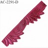 Devant bretelle droite lingerie couleur rose indien longueur 16 cm largeur 35 mm très doux au toucher prix à l'unité