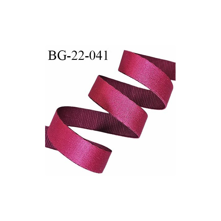 Devant bretelle 22 mm en polyamide attache bretelle rigide pour anneaux couleur rose indien brillant haut de gamme prix au mètre