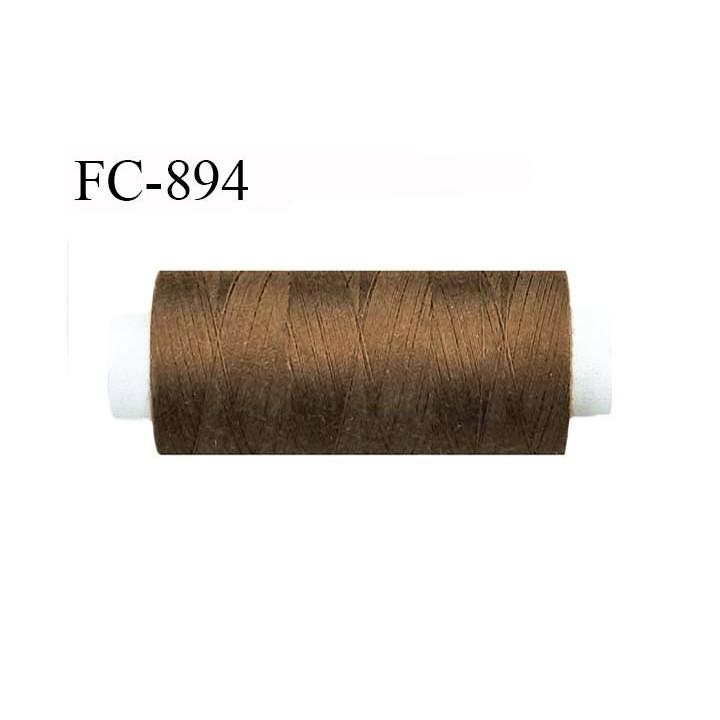 Bobine 1000 m fil Polyester n° 120 couleur marron clair 1000 mètres fil européen bobiné en Europe ou France certifié oeko tex