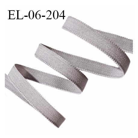 Elastique 6 mm fin spécial lingerie polyamide élasthanne couleur taupe fabriqué en France prix au mètre