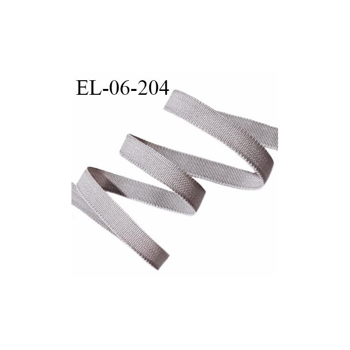 Elastique 6 mm fin spécial lingerie polyamide élasthanne couleur taupe fabriqué en France prix au mètre