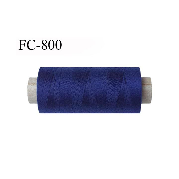 Bobine 1000 m fil Polyester n° 120 couleur bleu jeans 1000 mètres fil européen bobiné en Europe ou France certifié oeko tex