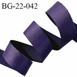 Devant bretelle 22 mm en polyamide attache bretelle rigide pour anneaux couleur violet haut de gamme prix au mètre