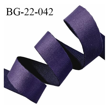Devant bretelle 22 mm en polyamide attache bretelle rigide pour anneaux couleur violet haut de gamme prix au mètre