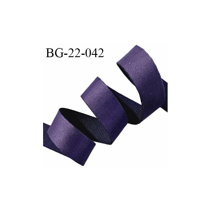 Devant bretelle 22 mm en polyamide attache bretelle rigide pour anneaux couleur violet haut de gamme prix au mètre