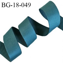 Devant bretelle 18 mm en polyamide attache bretelle rigide pour anneaux couleur vert canard ou cyprès prix au mètre