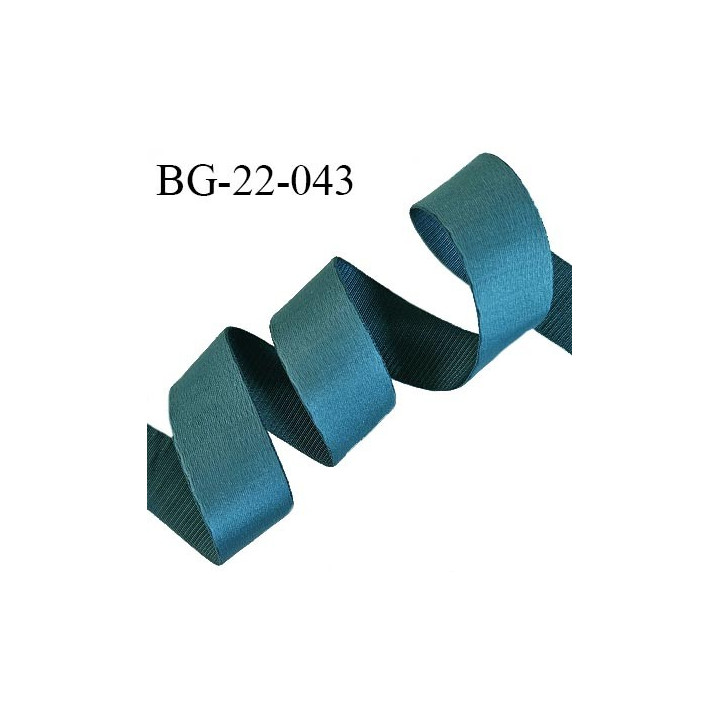 Devant bretelle 22 mm en polyamide attache bretelle rigide pour anneaux couleur vert canard haut de gamme prix au mètre
