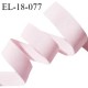 Elastique 18 mm lingerie haut de gamme couleur rose dragée très doux au toucher allongement +80% largeur 18 mm prix au mètre