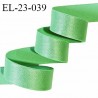 Elastique 22 mm lingerie haut de gamme couleur vert brillant bonne élasticité très doux au toucher prix au mètre