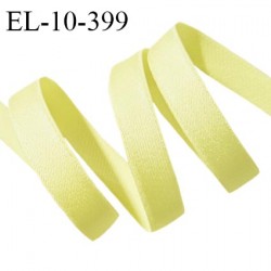 Elastique lingerie 10 mm haut de gamme couleur jaune citron largeur 10 mm allongement +70% prix au mètre