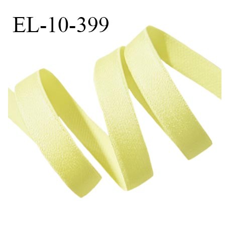 Elastique lingerie 10 mm haut de gamme couleur jaune citron largeur 10 mm allongement +70% prix au mètre