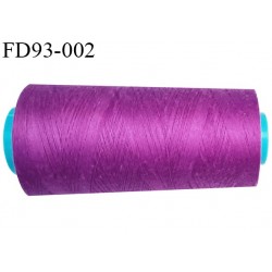 Destockage Cone 5000 m fil polyester n°120 couleur pivoine longueur 5000 mètres bobiné en France