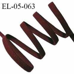 Elastique 5 mm lingerie haut de gamme couleur marron largeur 5 mm allongement +180% prix au mètre